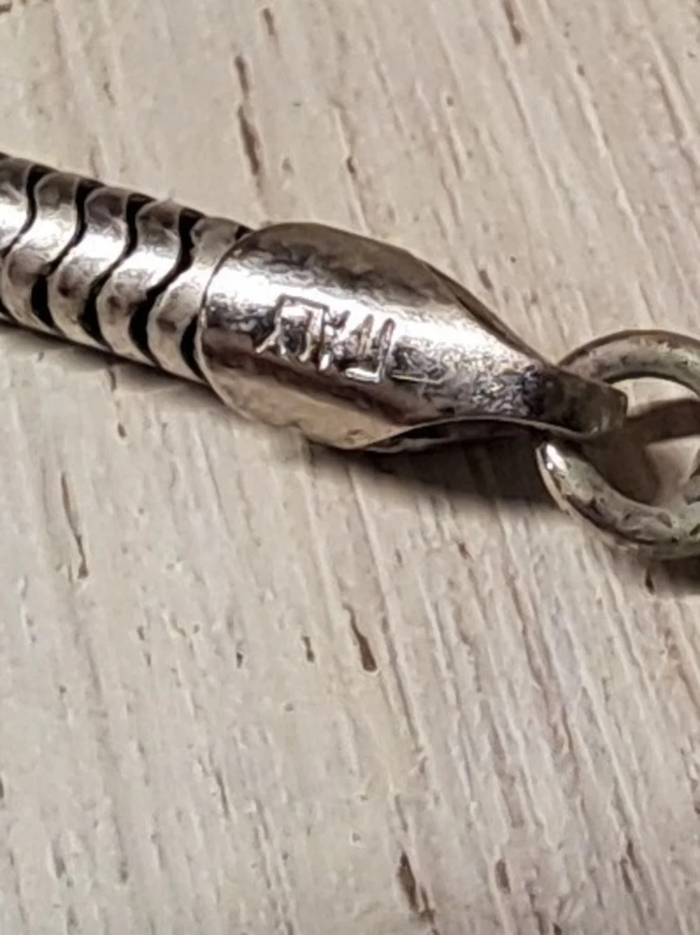 Vintage Sterling Silver Crescent Hoop Earrings